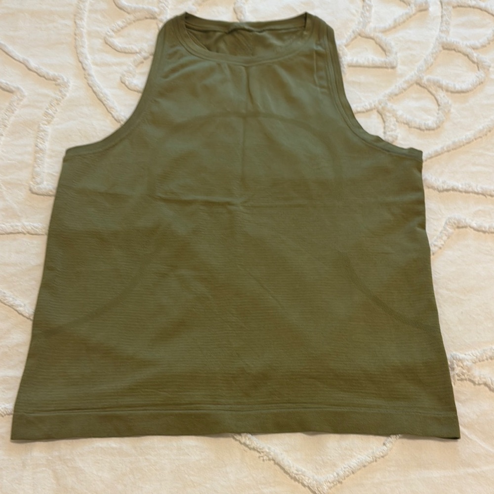 lululemon athletica Olive Green Tank Top